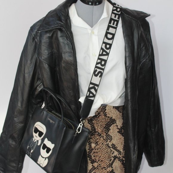 Vintage Genuine Leather Zip-Up Suit Jacket - Thrifted & Gently Worn - XXXL - Picture 1 of 9